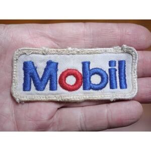 Vintage MOBIL Oil Company Gas Station Embroidered Rockabilly Patch